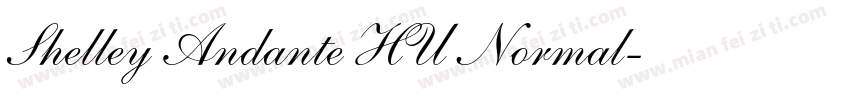 Shelley Andante HU Normal字体转换